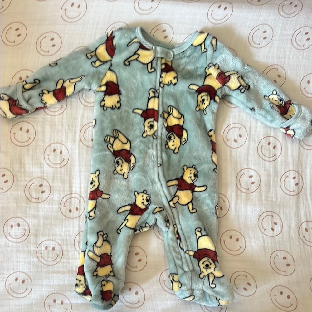 Disney Winnie the Pooh Footie Pajama One Piece, fleece